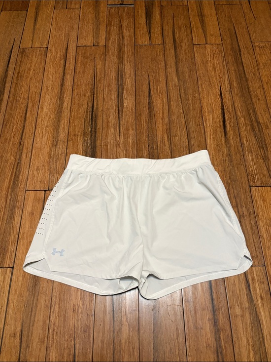 Under Armour Pants - Under Armour Women’s Speedpocket Running Shorts Sz 2x Yoga Athletic Gym White